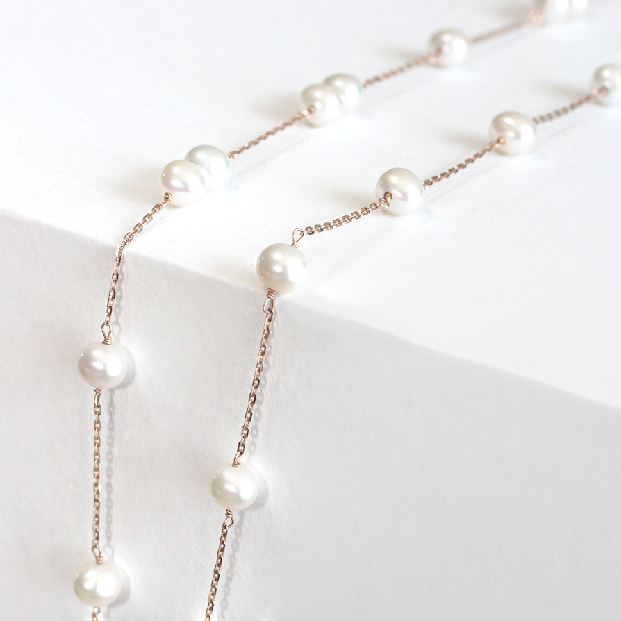 Long Pearl Necklace